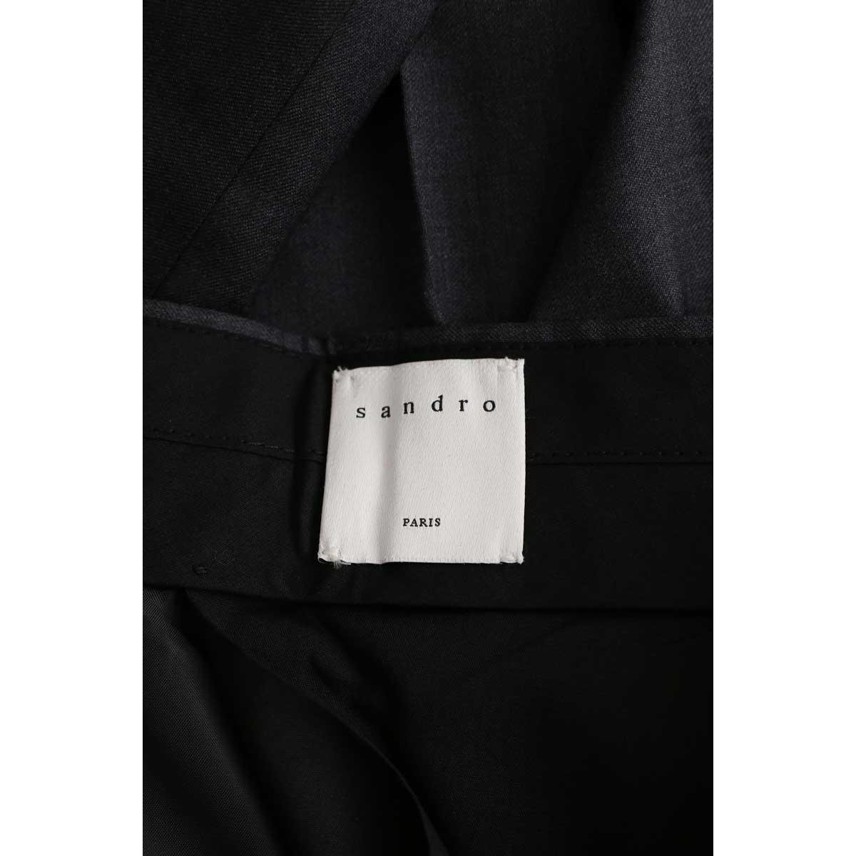 Pantalon droit - Très Bon État noir, SANDRO