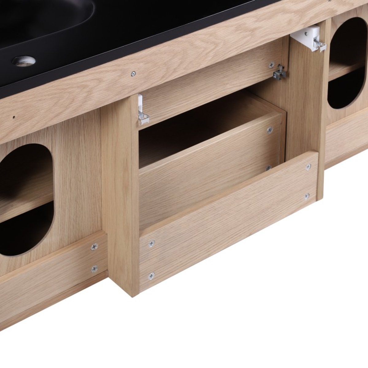 Meuble sous vasque chêne Studio bois, MOB IN