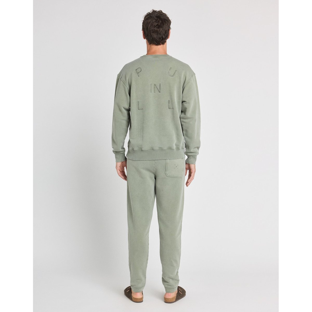 SWEAT SQUARELEAF vert kaki, PULLIN