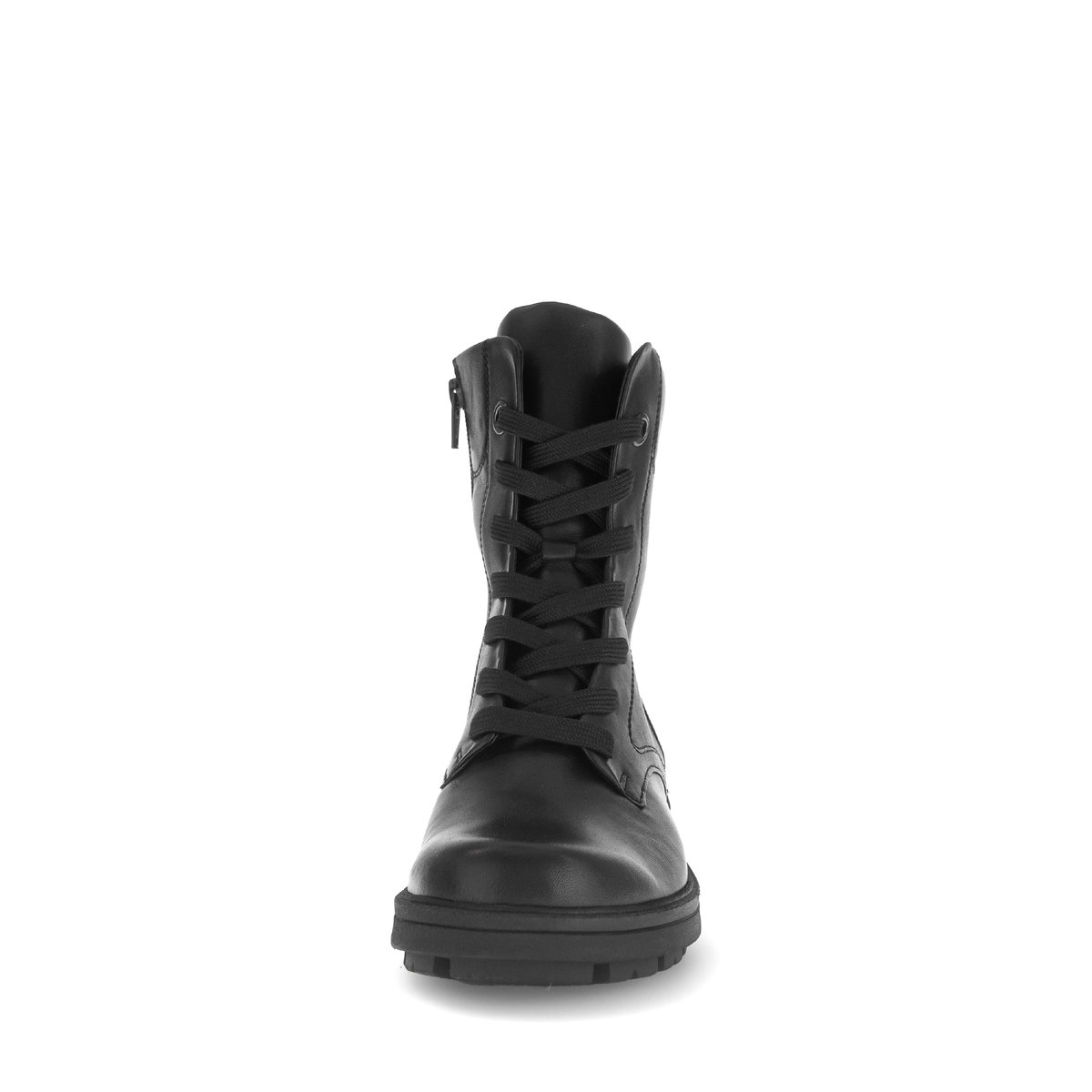 Bottines en cuir à talon décroché noir, GABOR