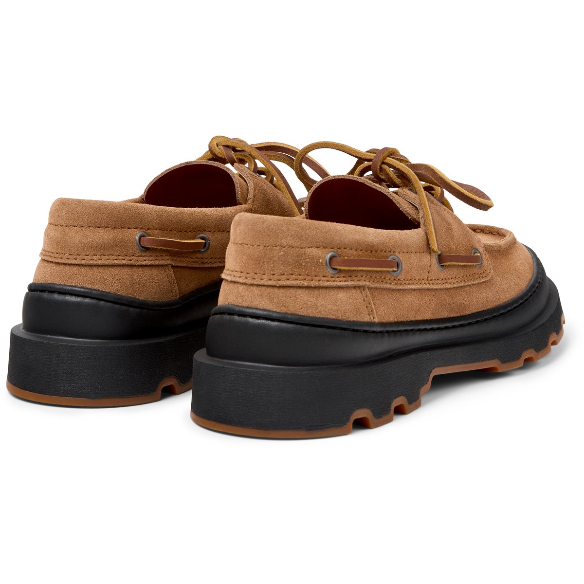 Mocassins Brutus+ cuir marron moyen, CAMPER