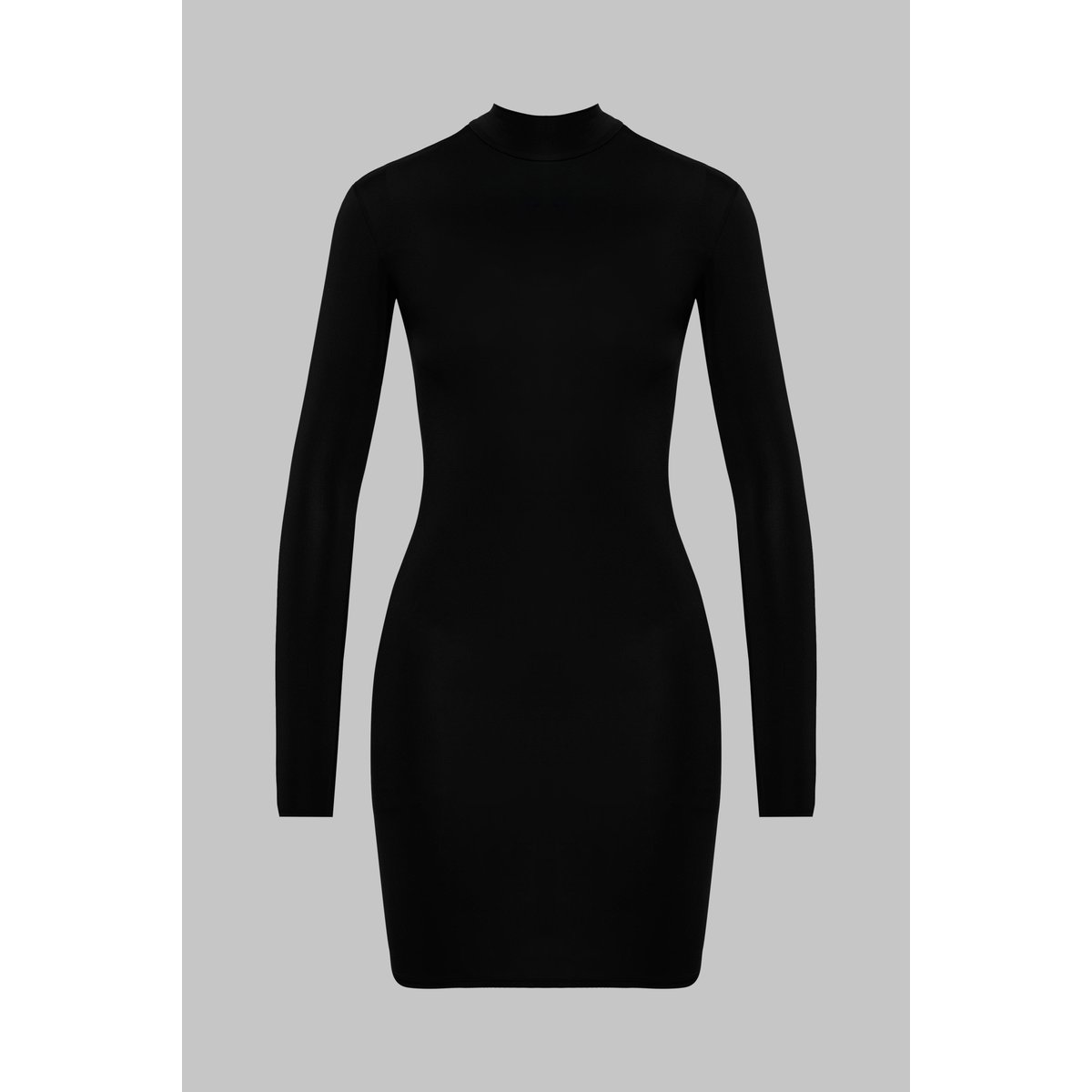 Robe minuit manches longues PURE TENTATION noir, MAISON CLOSE