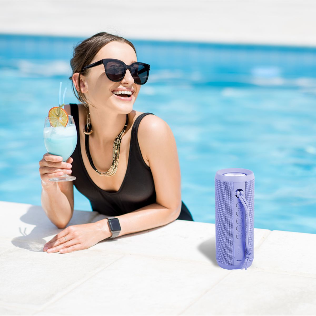 Enceinte portable SB70 ECODESIGN Violet couleur unique, ESSENTIEL B