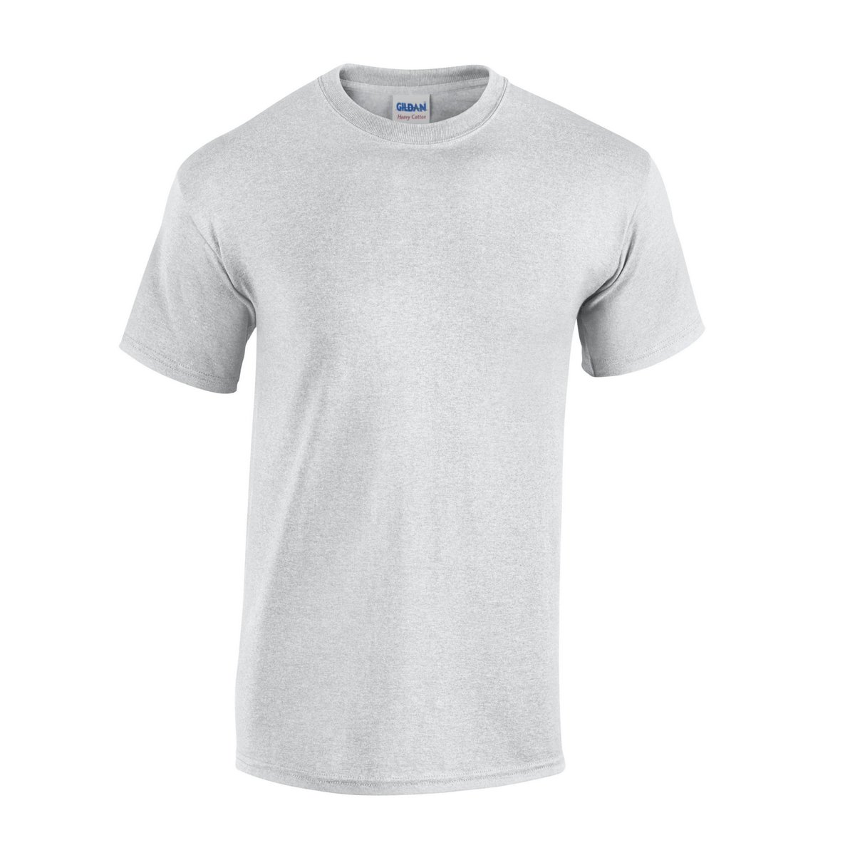 T-shirt uni manches courtes HEAVY COTTON gris cendre, GILDAN