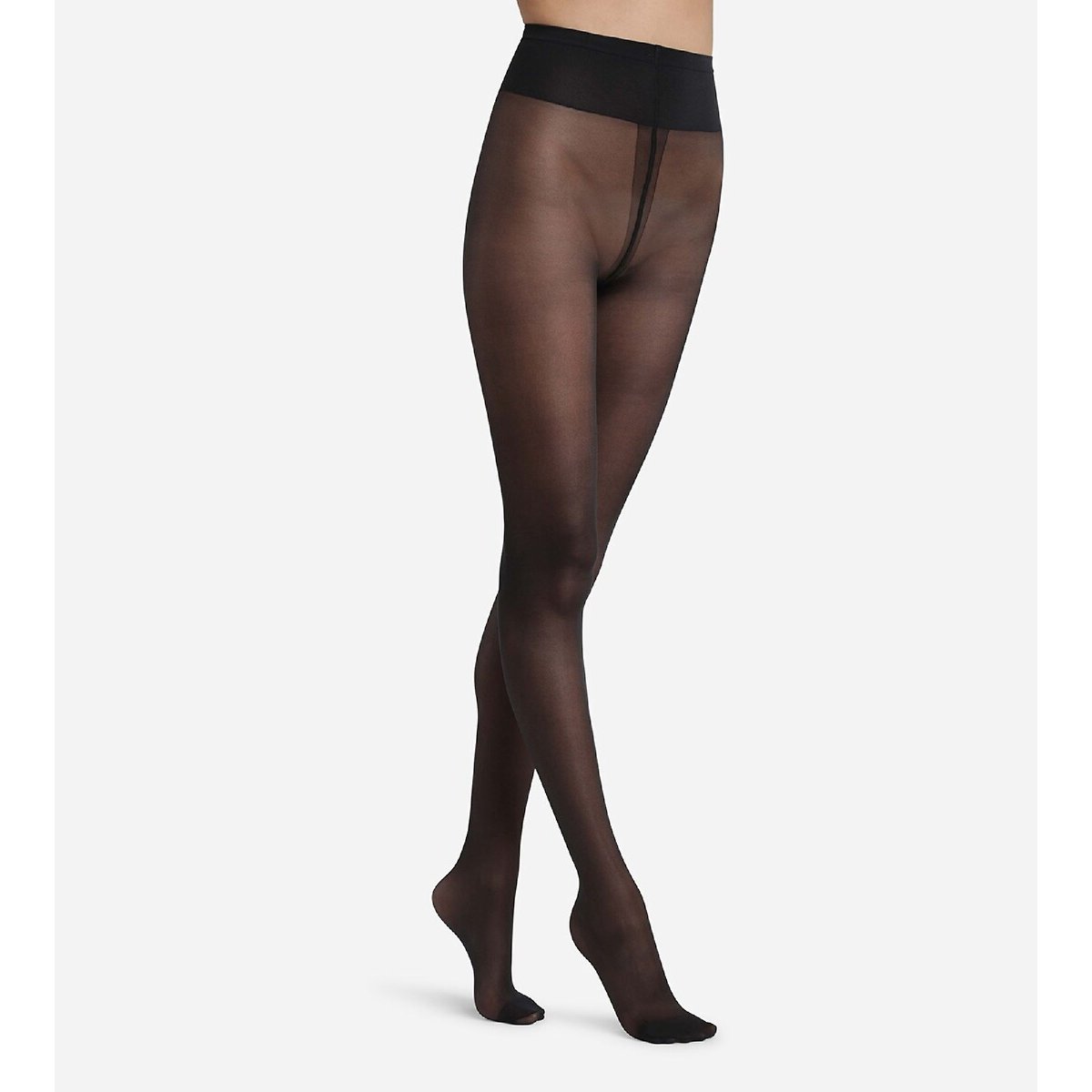 Slanke benen panty's, half opaak 25 deniers zwart, DIM