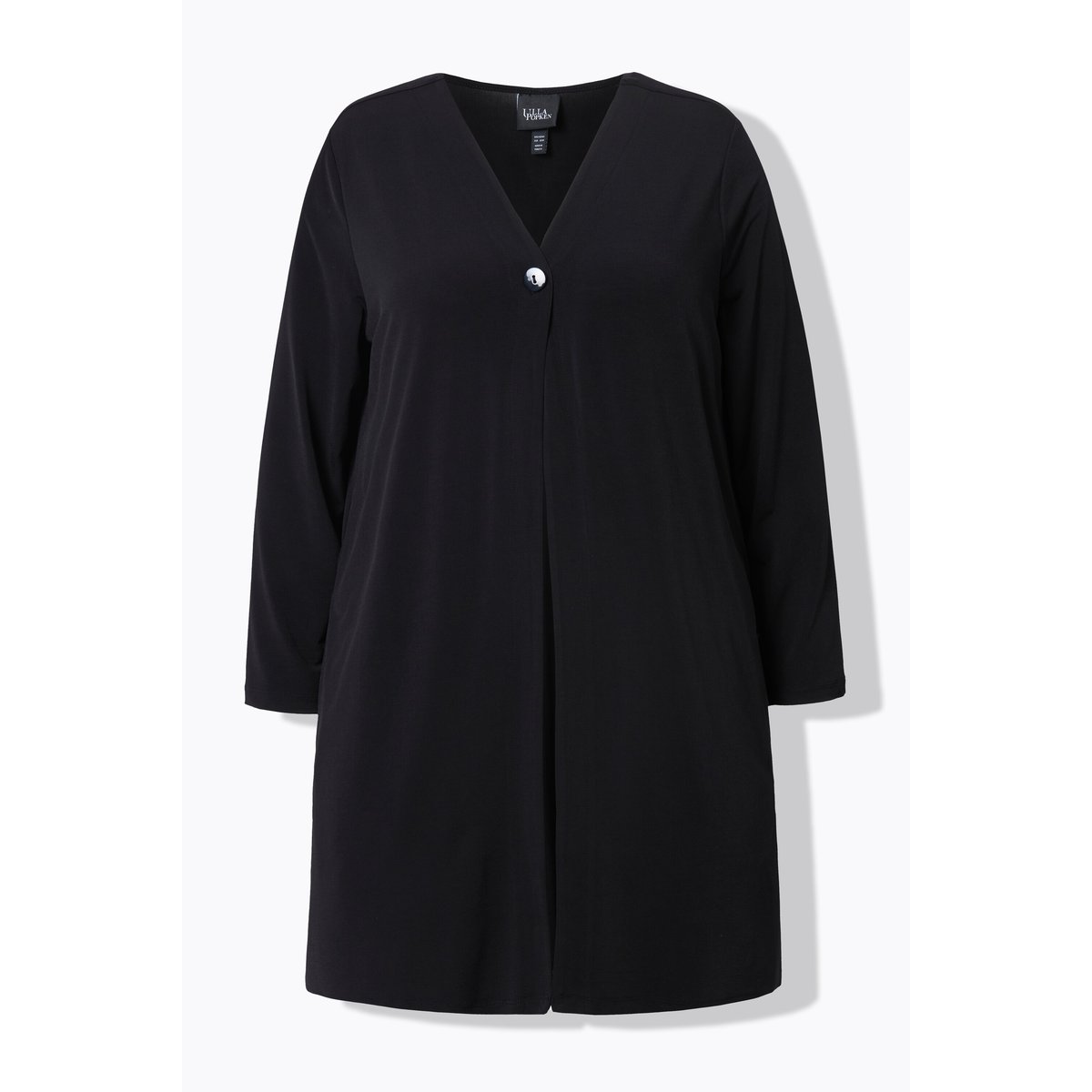 Veste en jersey, imprimé à pois. Col en V noir, ULLA POPKEN