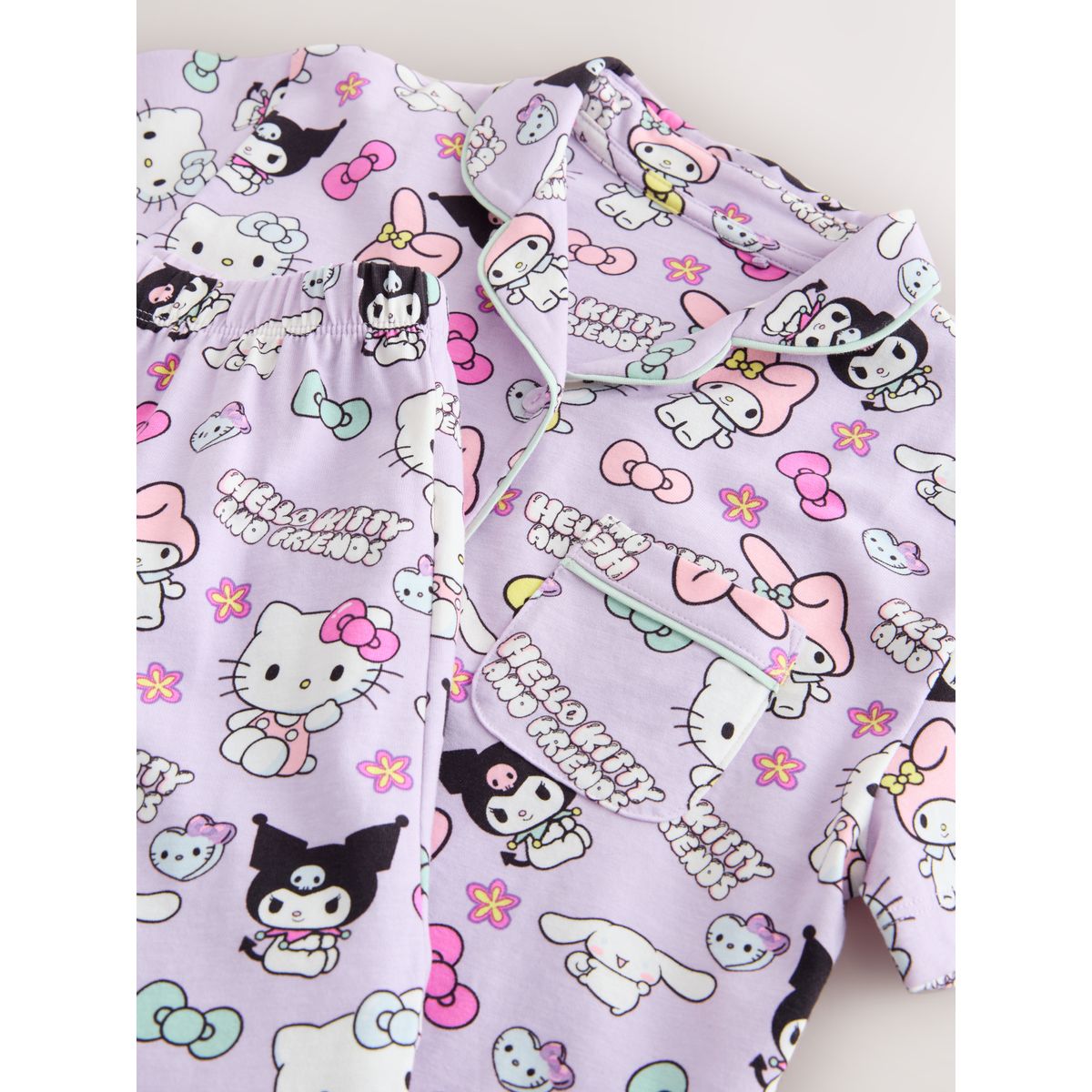 Pyjama boutonné hello kitty violet lilas, NEXT