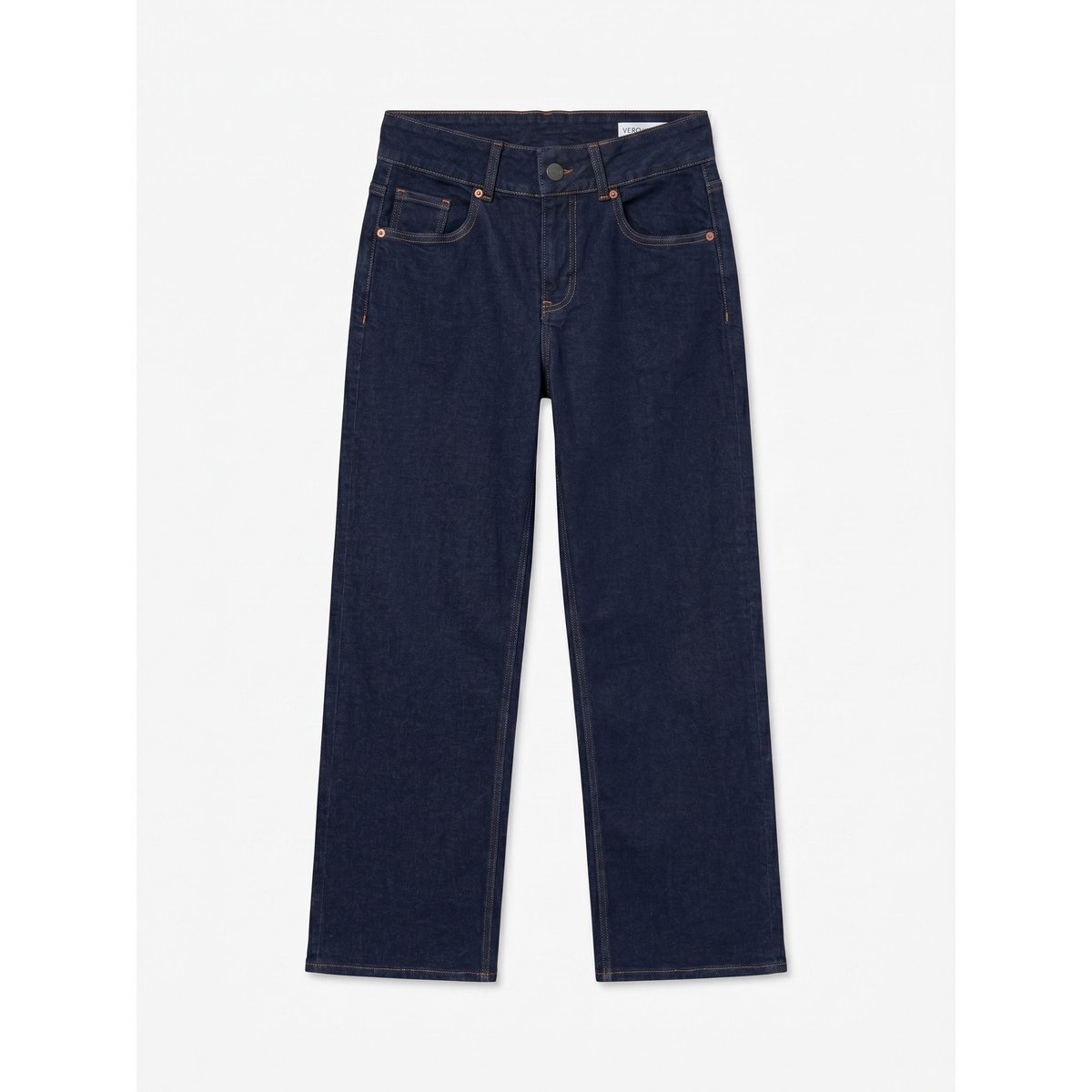 Jean À Coupe Large dark blue denim, VERO MODA