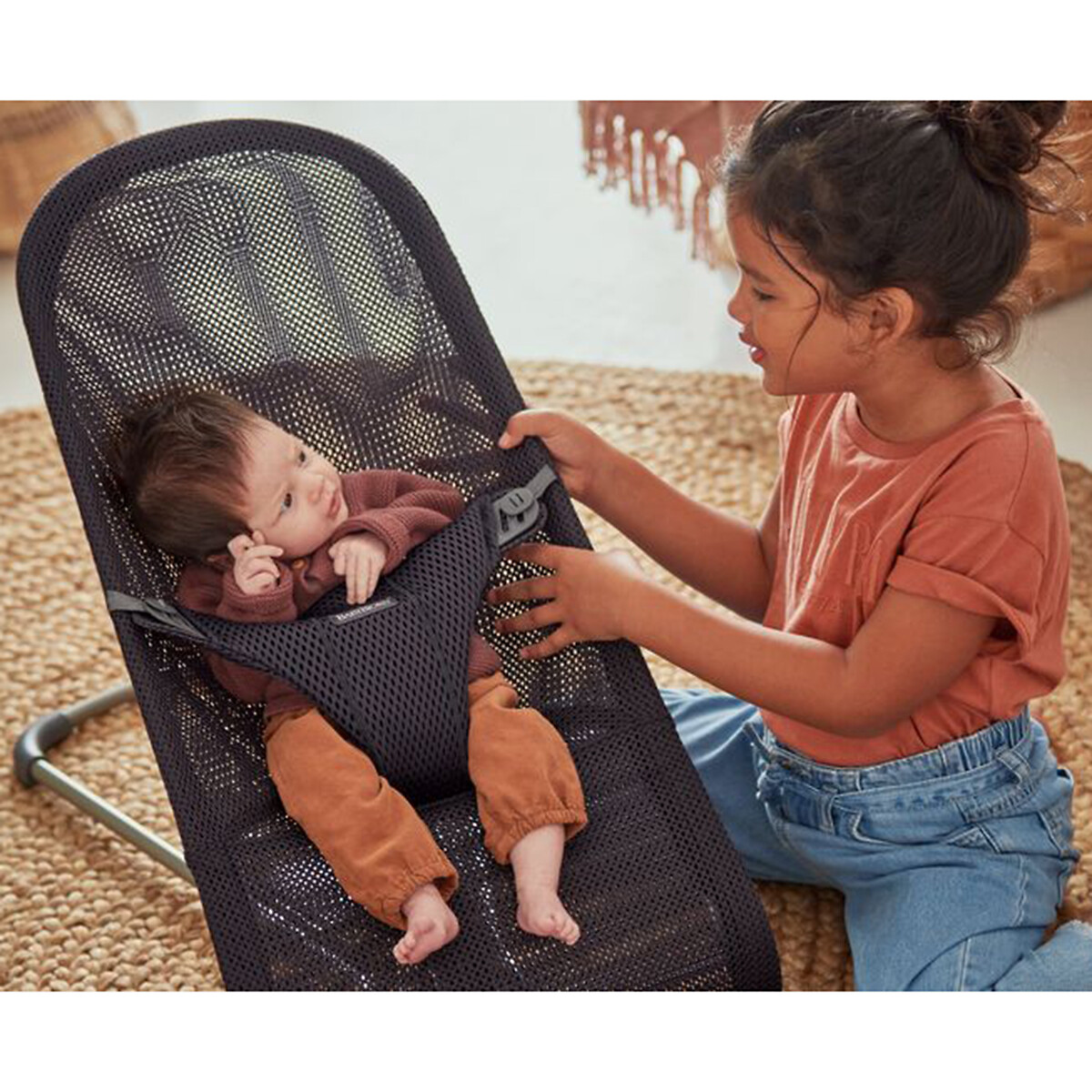 Transat bliss mesh anthracite, BABYBJORN