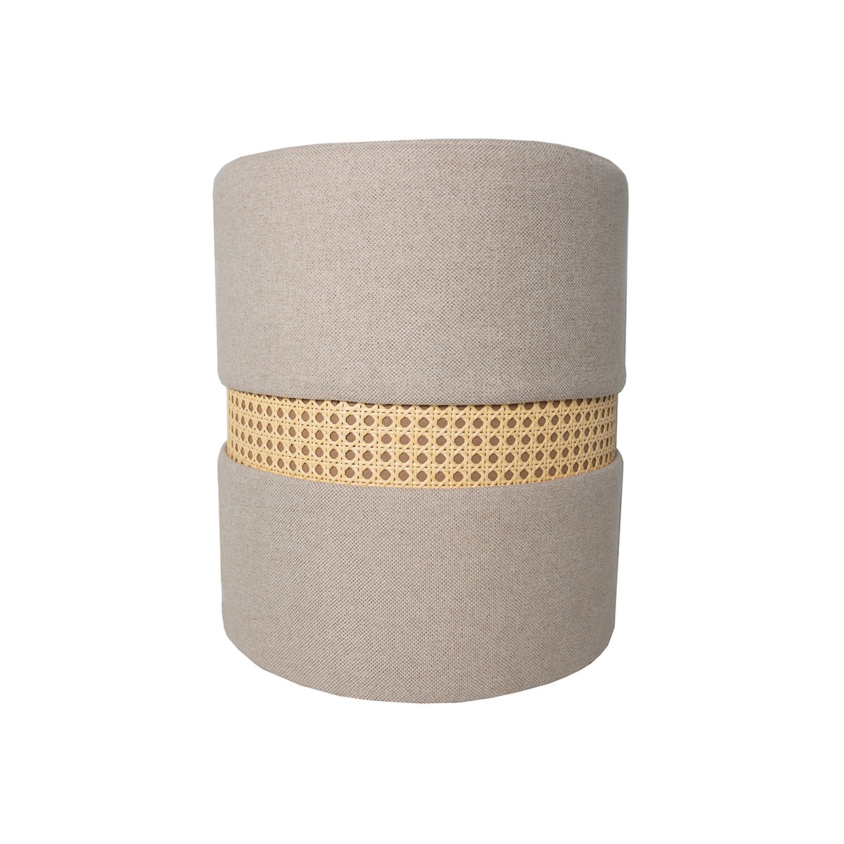 Tabouret cannage PALMA beige, FACTORY