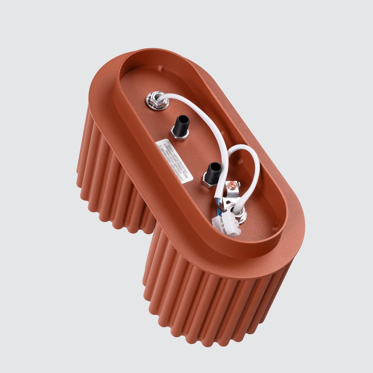 Plafonnier Aluminium Ocre Rouge GU10 2 Aura rouge, EDEN