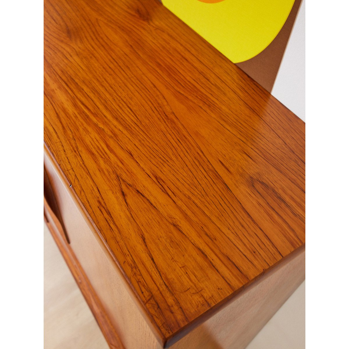 Enfilade haute scandinave en teck  Margaret N°764 - Bon état bois foncé, DEBONGOUT