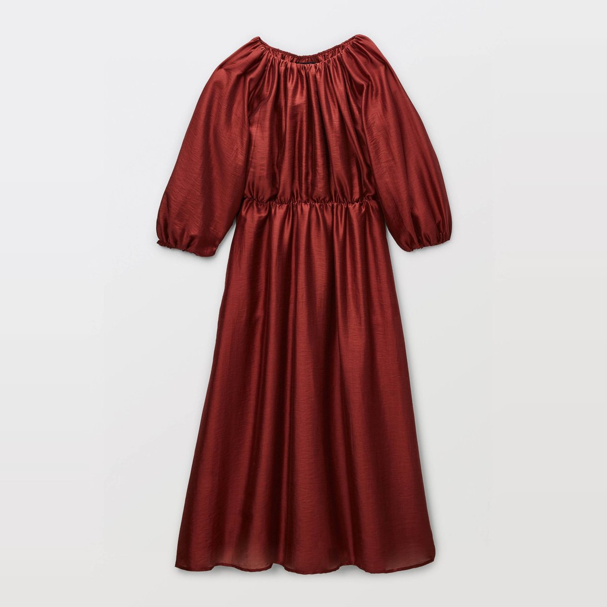 Robe longue manches longues porto, MONOPRIX