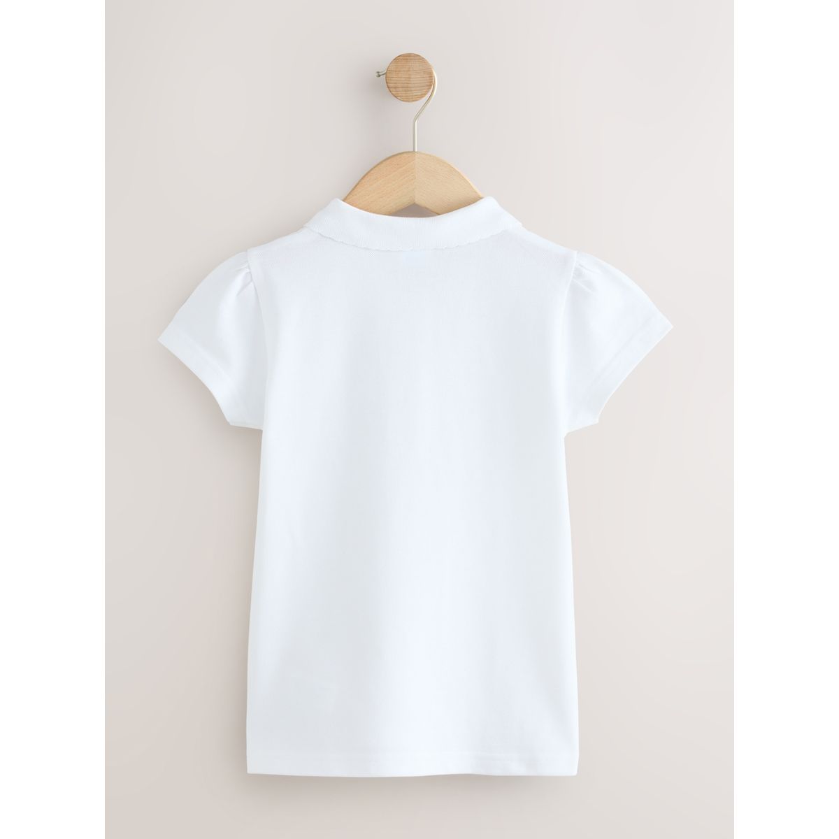 Polo en coton à manches courtes, lot de 3 blanc, NEXT