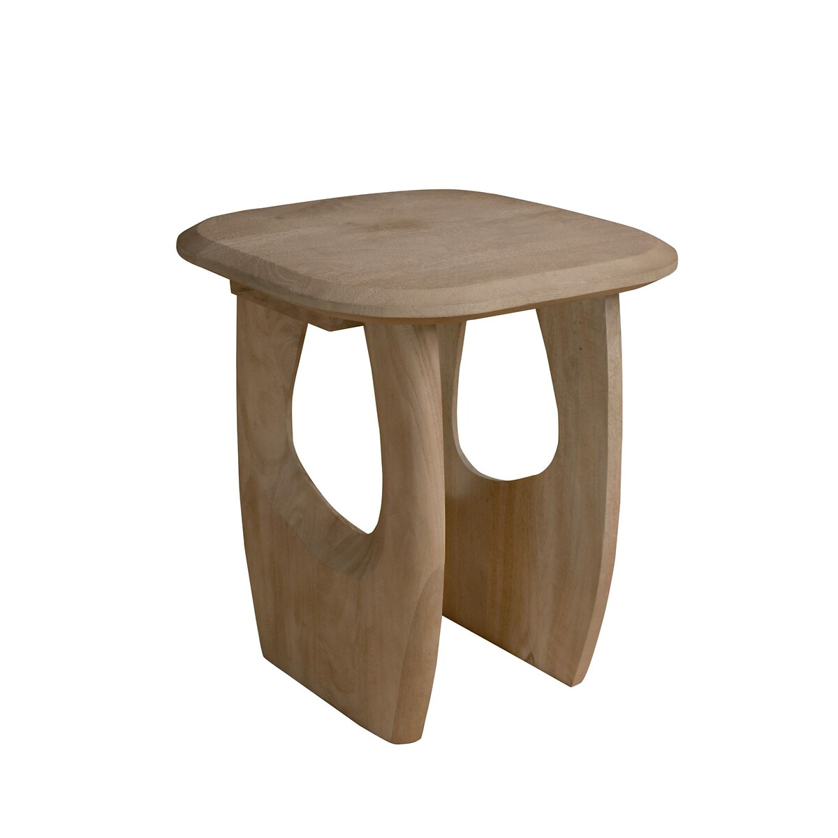 Shou Oval Mango Wood Side Table light wood, ÉDITÉ