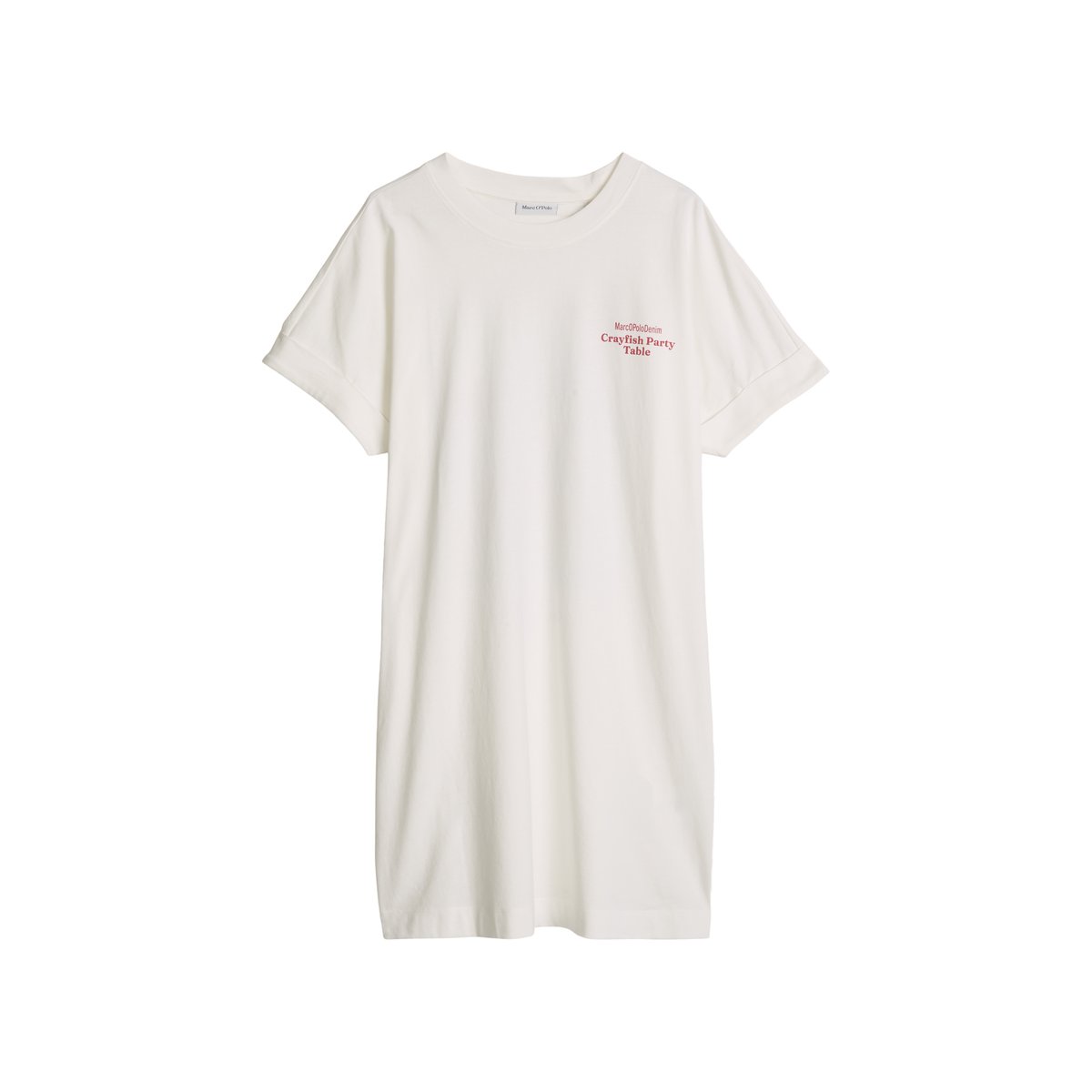 Robe en jersey style décontracté en coton organique blanc, MARC O’POLO DENIM