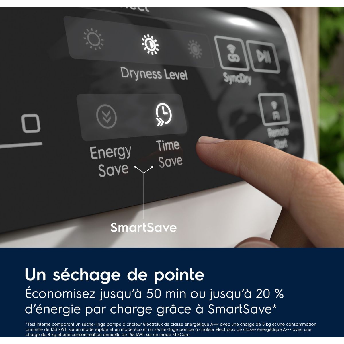 Sèche linge pompe à chaleur EW9HI783FC couleur unique, ELECTROLUX