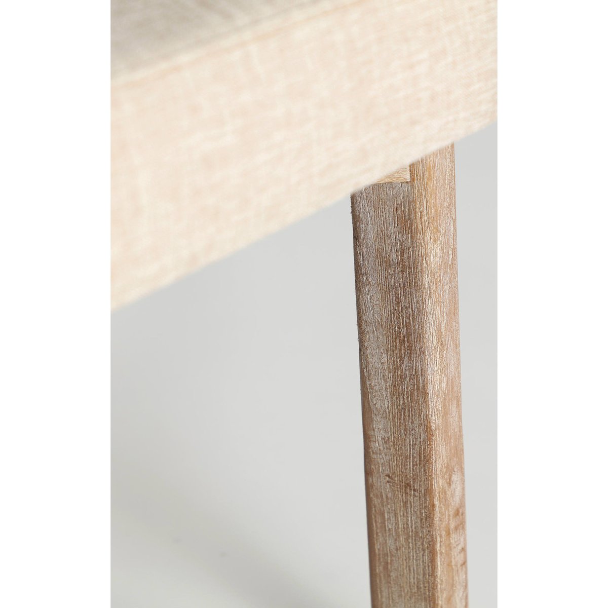 Chaise en bois et lin collection VACIO beige et bois clair, RECOLLECTION