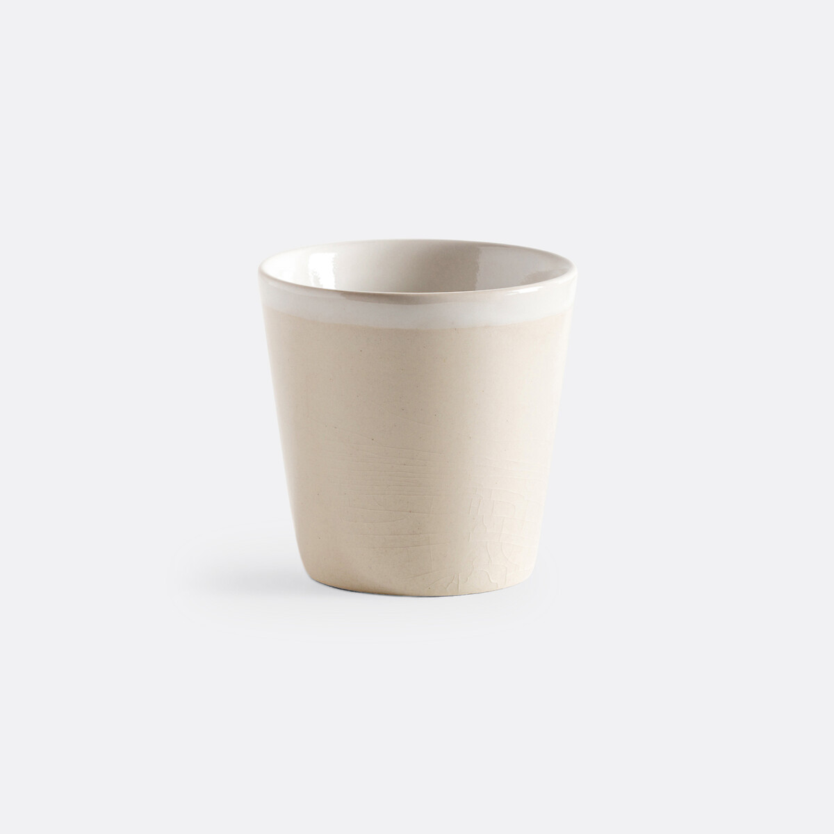 Lot 4 tasses à café craquelées, GOGAIN ecru, LA REDOUTE INTERIEURS