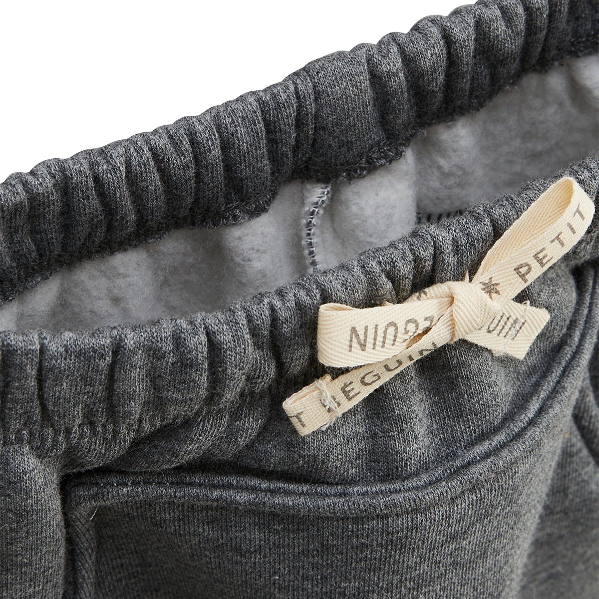 Pantalon enfant en molleton Touctouc gris, PETIT BEGUIN