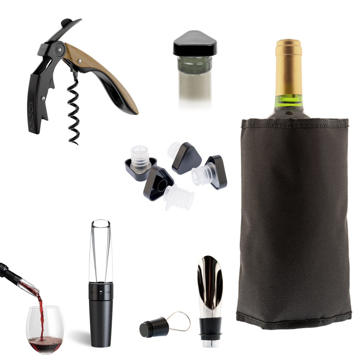 Set prestige 6 pièces pour dégustation des vins - APÉRIFUN couleur unique, KOALA