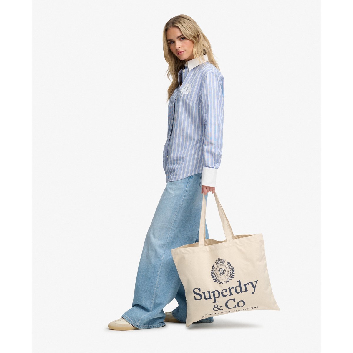 Tote Bag Signature brun naturel/éclipse, SUPERDRY