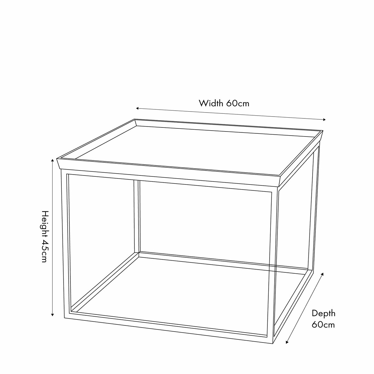 Florin Luxe Metal Coffee Table black/gold-coloured, ÉDITÉ