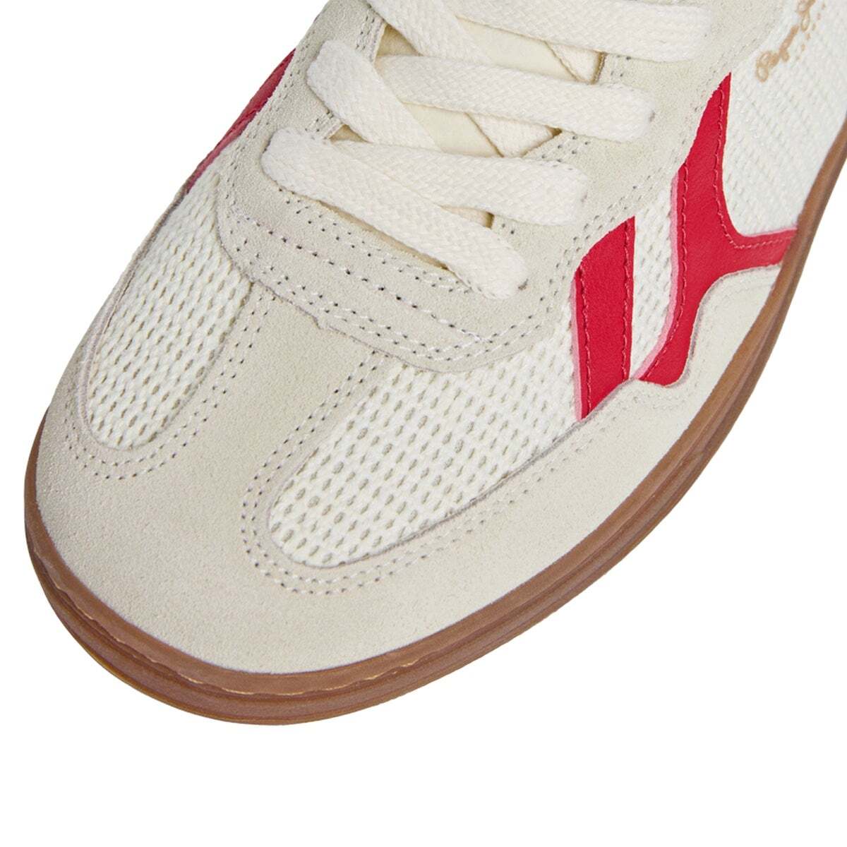 Ball - Baskets En Cuir À Semelle Cupsole blanc cassé, PEPE JEANS