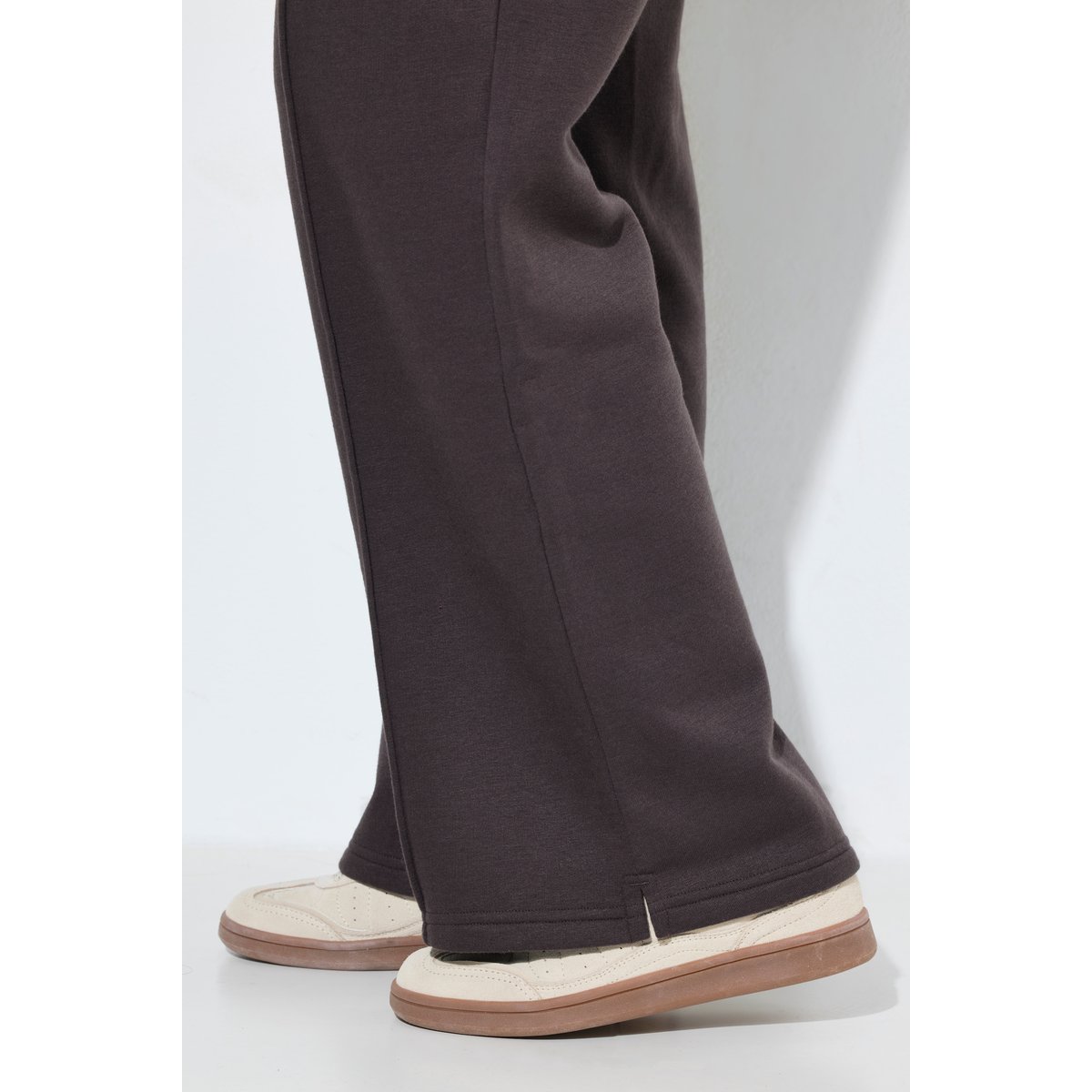 Pantalon de jogging large à taille élastique acajou, ULLA POPKEN