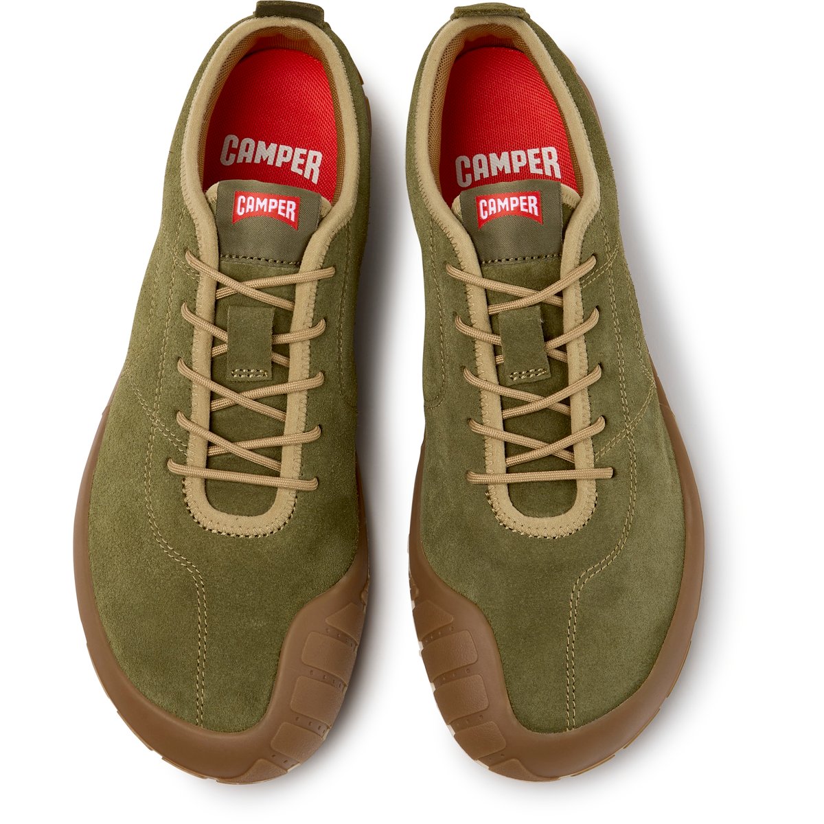 Baskets Peu Path+ Suede Leather vert fonc06, CAMPER