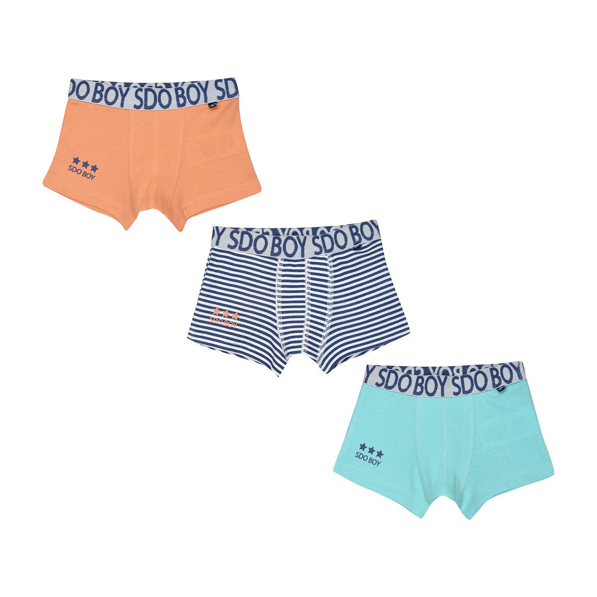 Lot de 3 boxers luziano enfant blanc, SUCRE D'ORGE