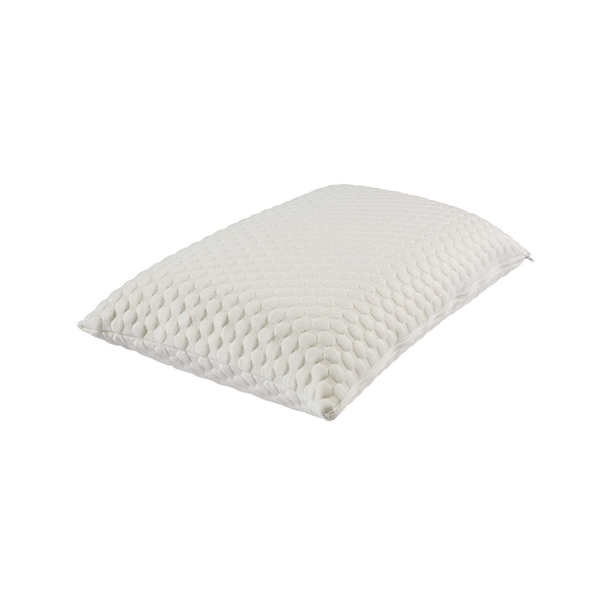 Oreiller latex, housse blanc, SOMEO