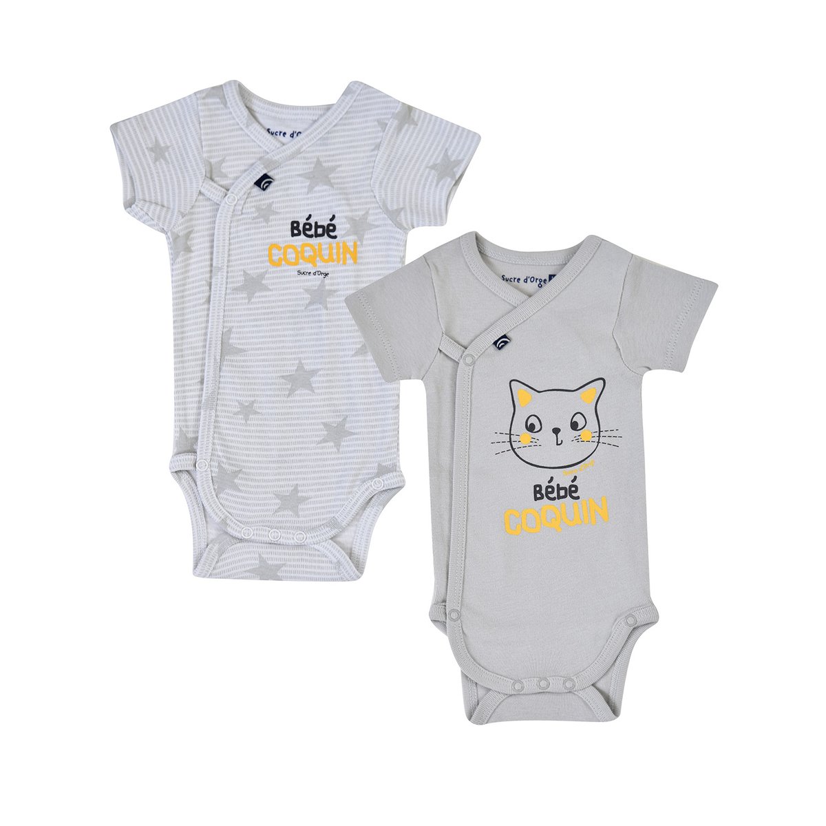2 bodies naissance eliaz gris, SUCRE D'ORGE