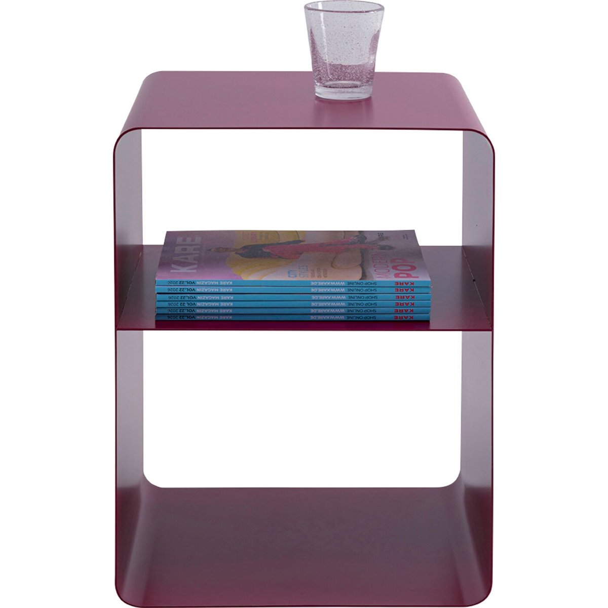 Table d'appoint en acier, LOUNGE violet, KARE DESIGN