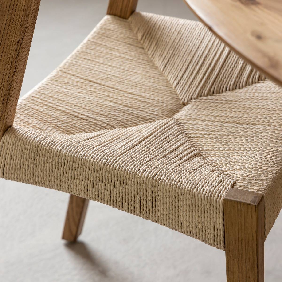 Lot de 2 chaises en bois de chêne AUREN bois clair, MADE IN MEUBLES