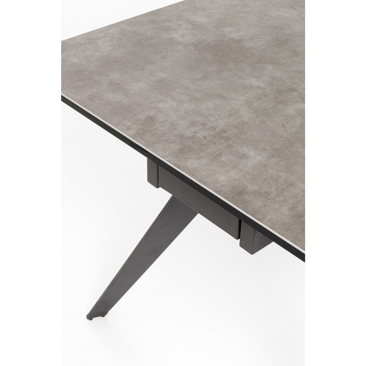 Table à rallonges en céramique, AMSTERDAM marron, KARE DESIGN