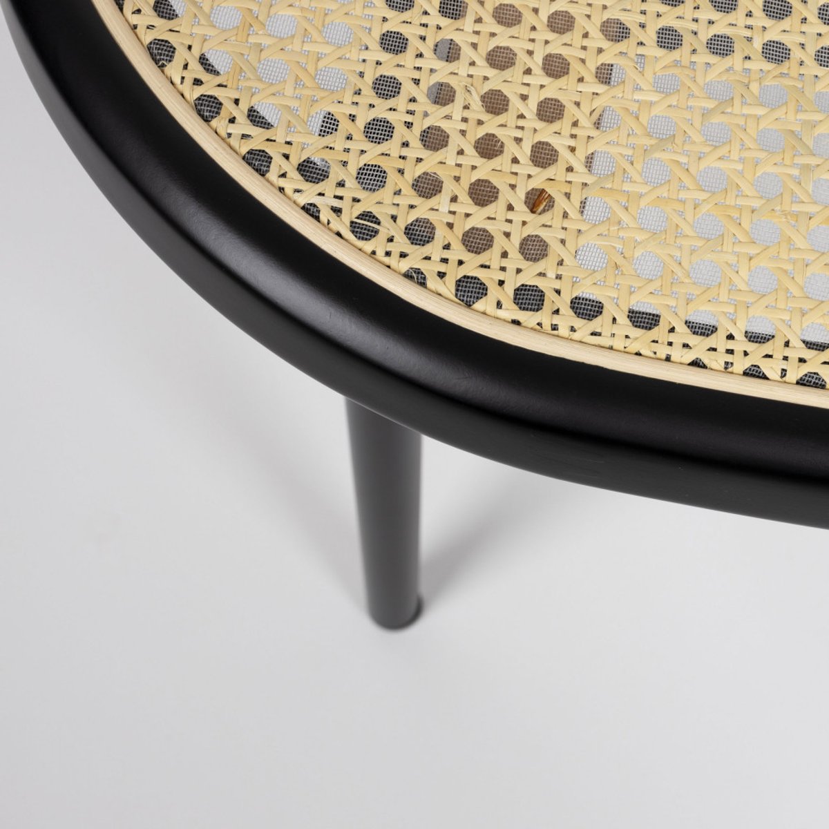 Fauteuil lounge en cannage - SPIKE noir, ZUIVER