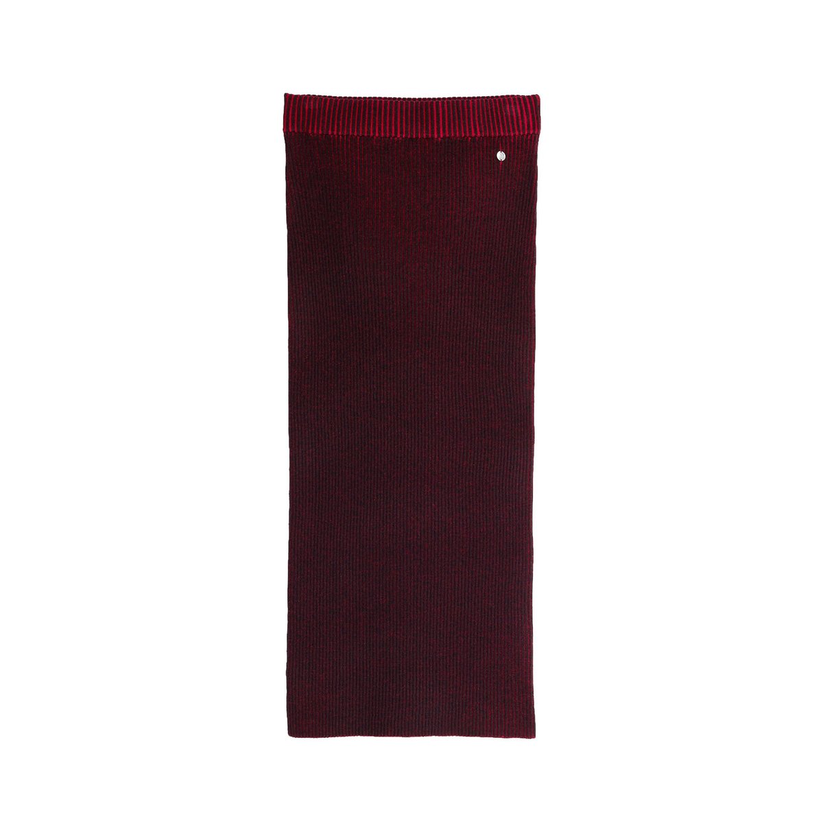 Jupe midi en maille irisée rouge, DESIGUAL