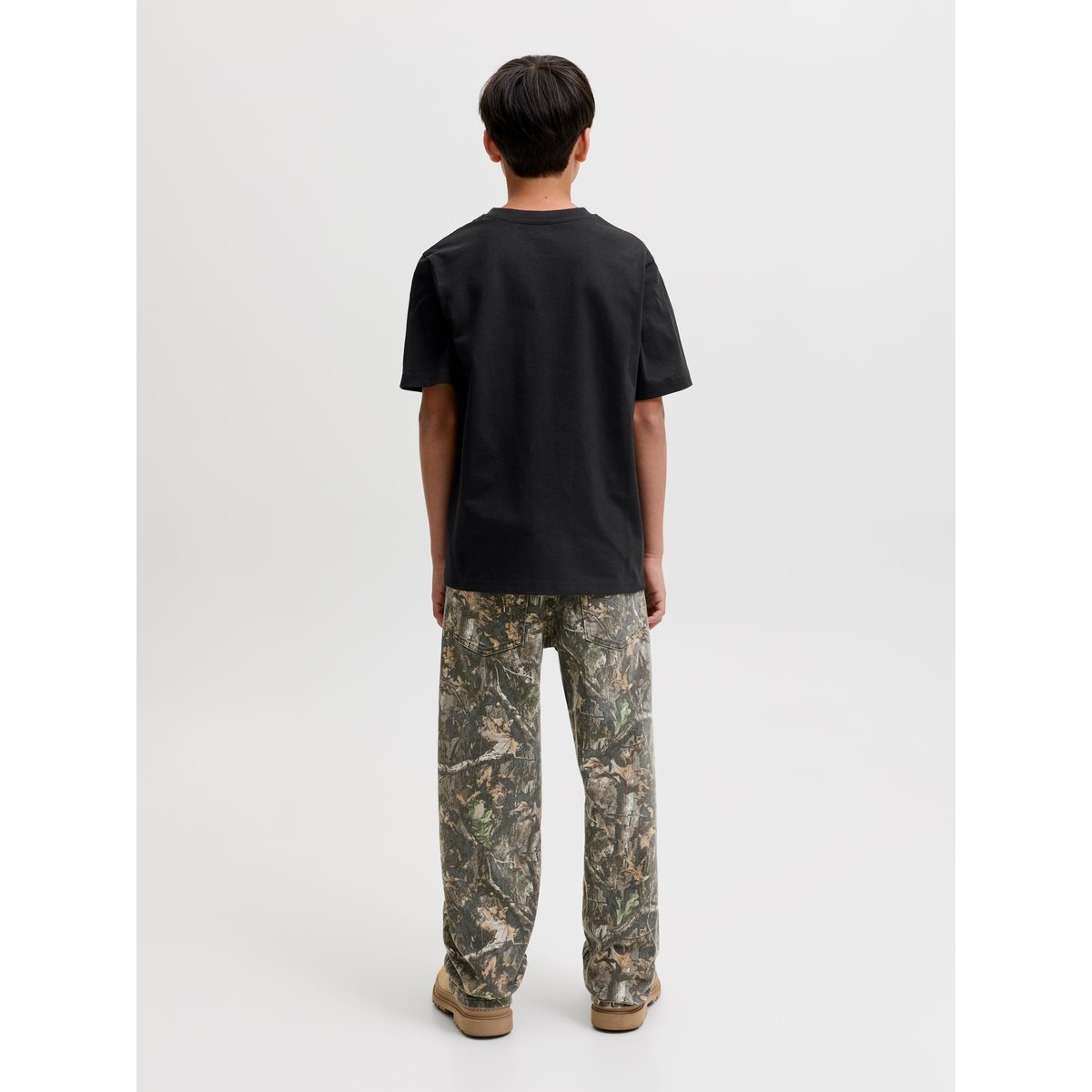 T-Shirt noire - black, JACK & JONES JUNIOR