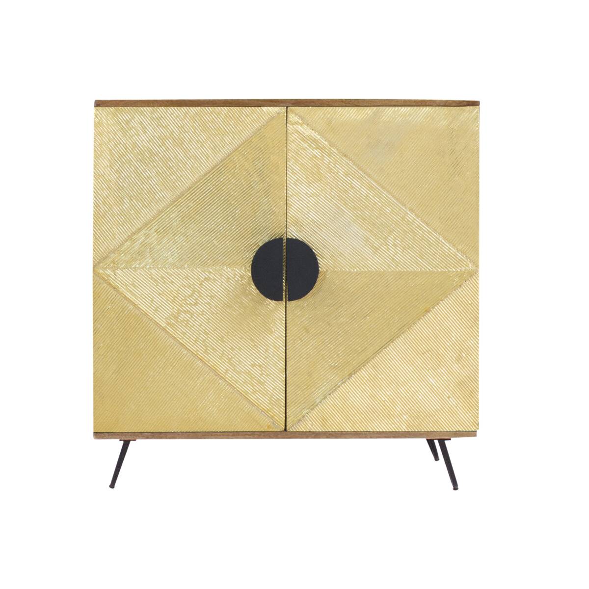 Buffet en bois de manguier GISÈLE jaune, MADE IN MEUBLES