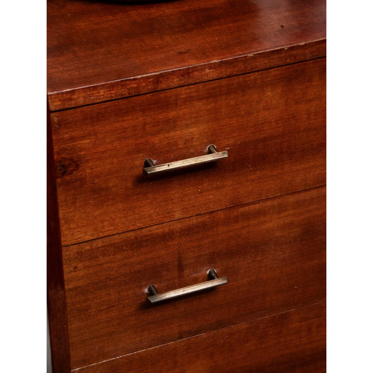 Commode scandinave en bois foncé Olga N°413 - Bon état bois foncé, DEBONGOUT
