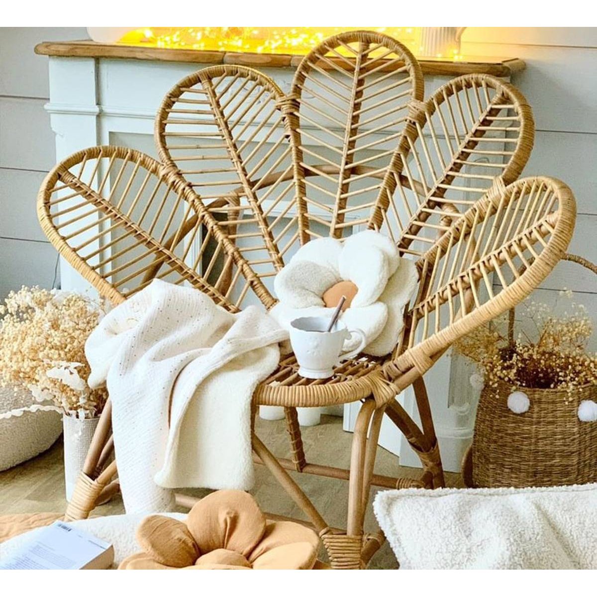 Fauteuil en rotin RATTAN bois clair, MADE IN MEUBLES