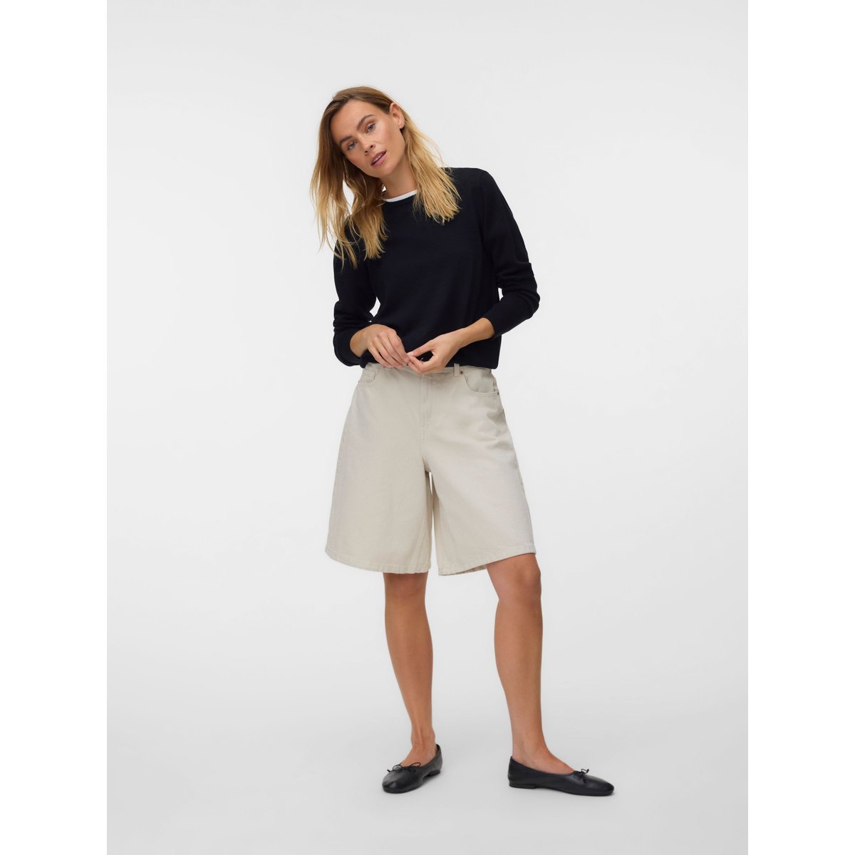 Pull En Maille noire - black, VERO MODA