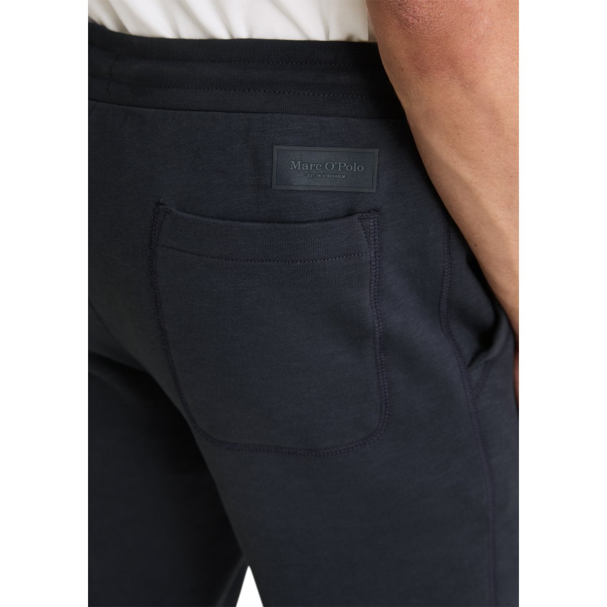 Culotte en jersey DfC regular en pur coton bio bleu foncé, MARC O'POLO