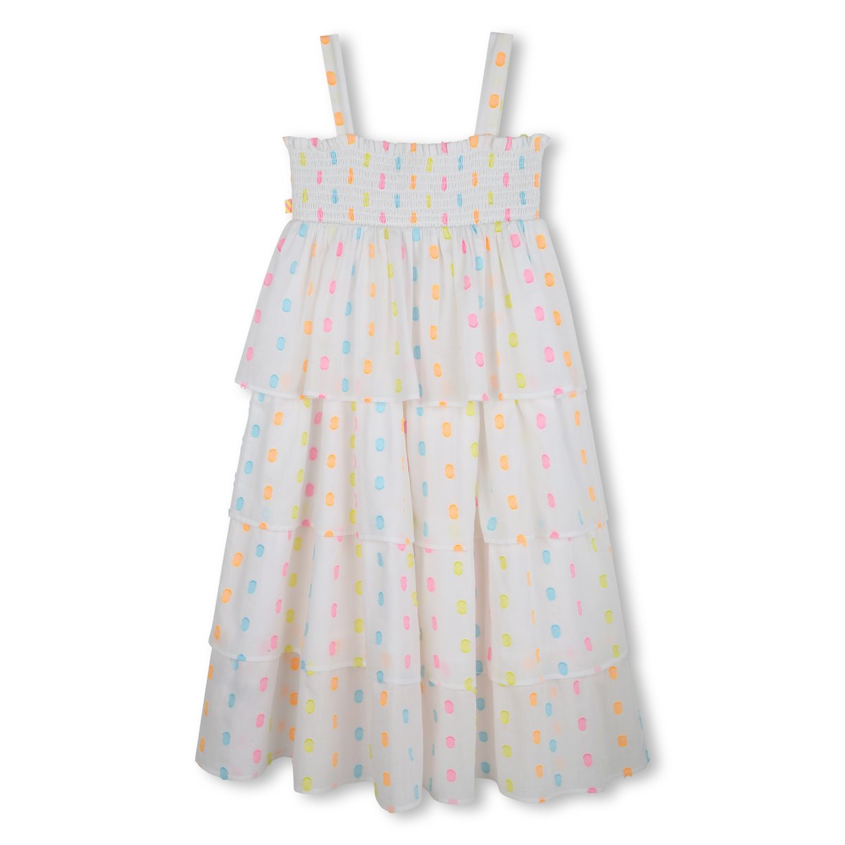 Robe longue à bretelles blanc, BILLIEBLUSH