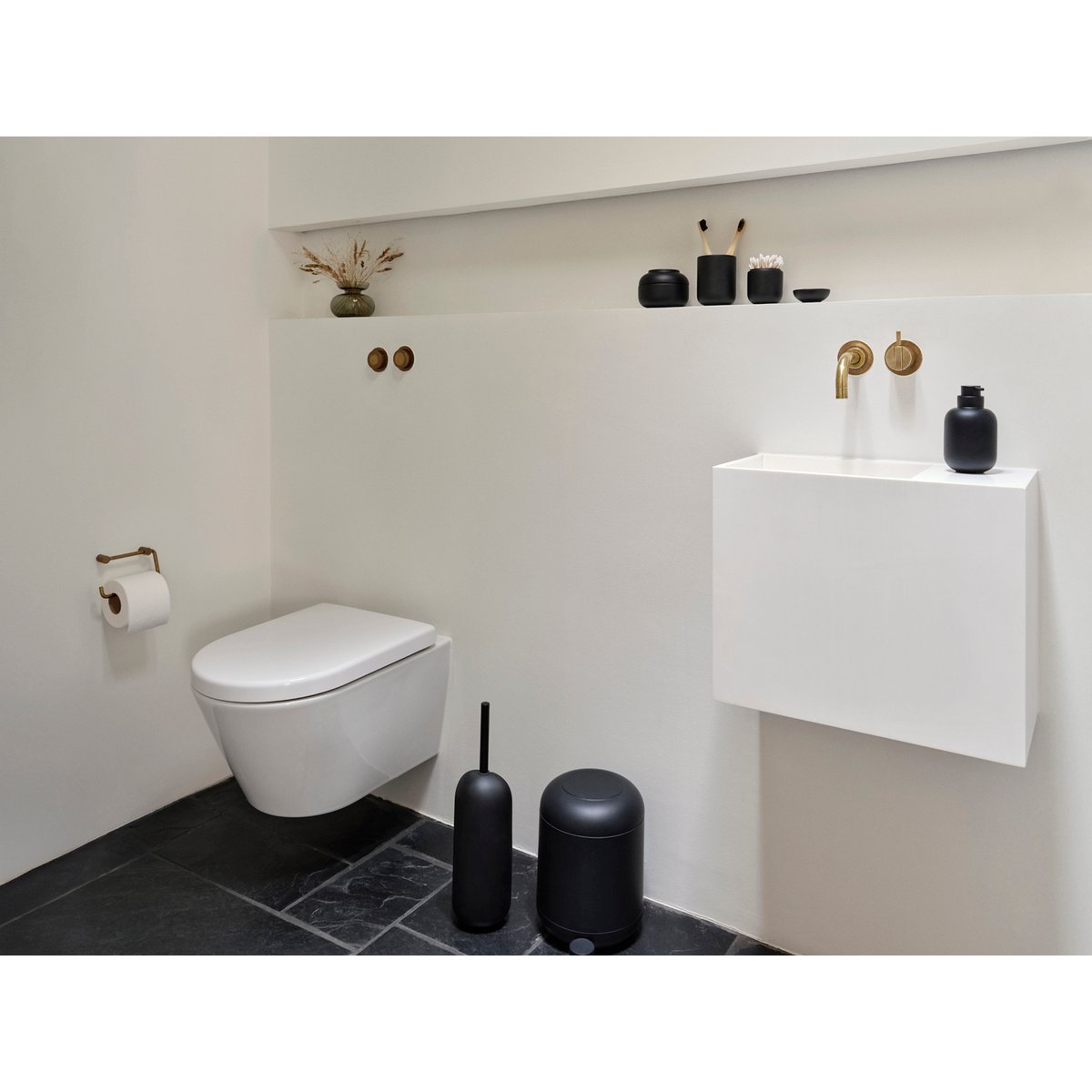 Brosse de toilette SENSU noir, ZONE DENMARK
