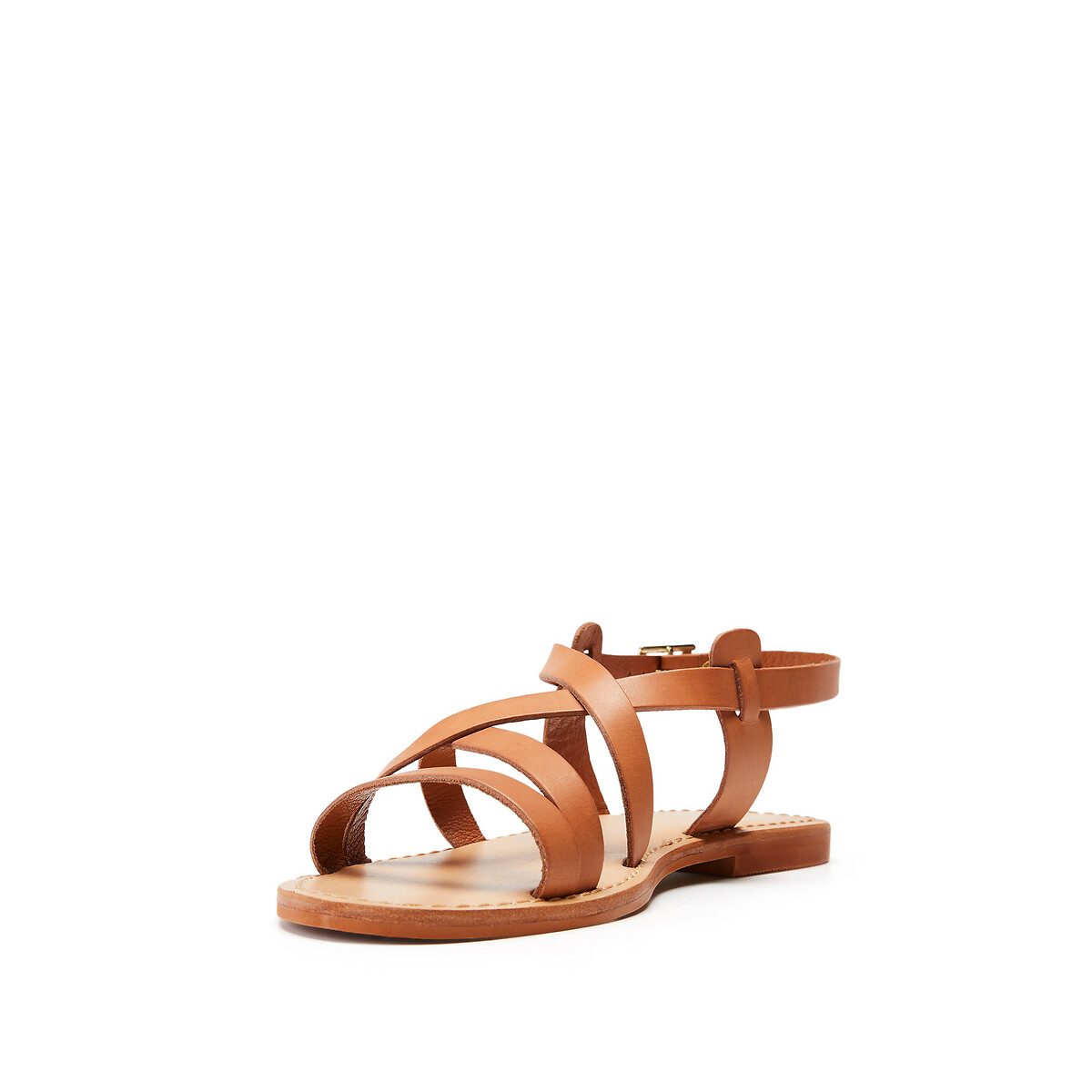 Wischia Leather Sandals cognac, JONAK