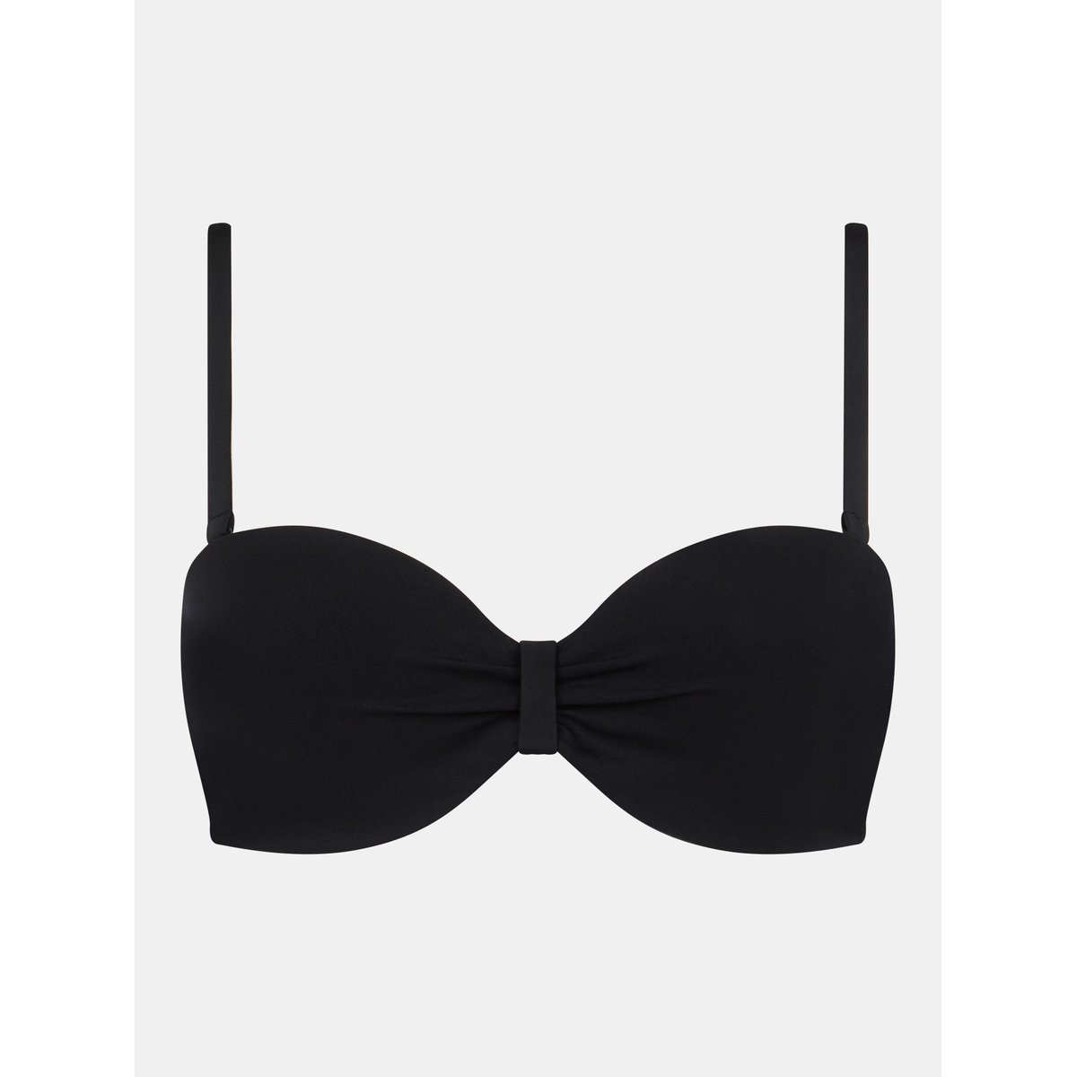 Haut de maillot de bain bandeau coques bretelles amovibles ICON noir, CHANTELLE