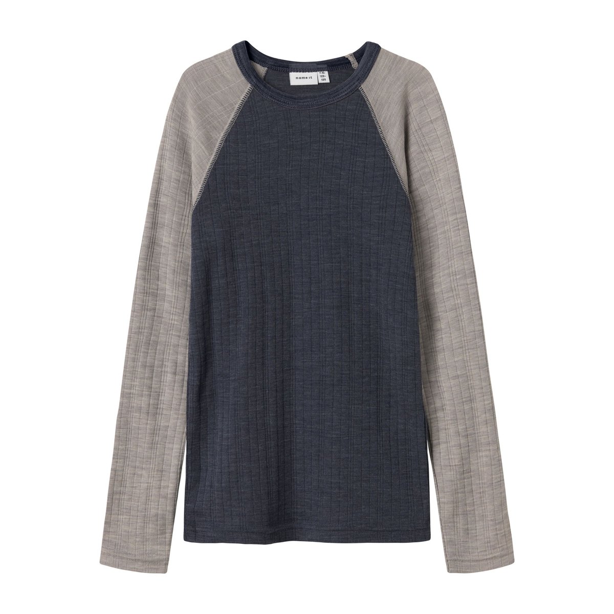 Top À Manches Longues ombre blue 1, NAME IT