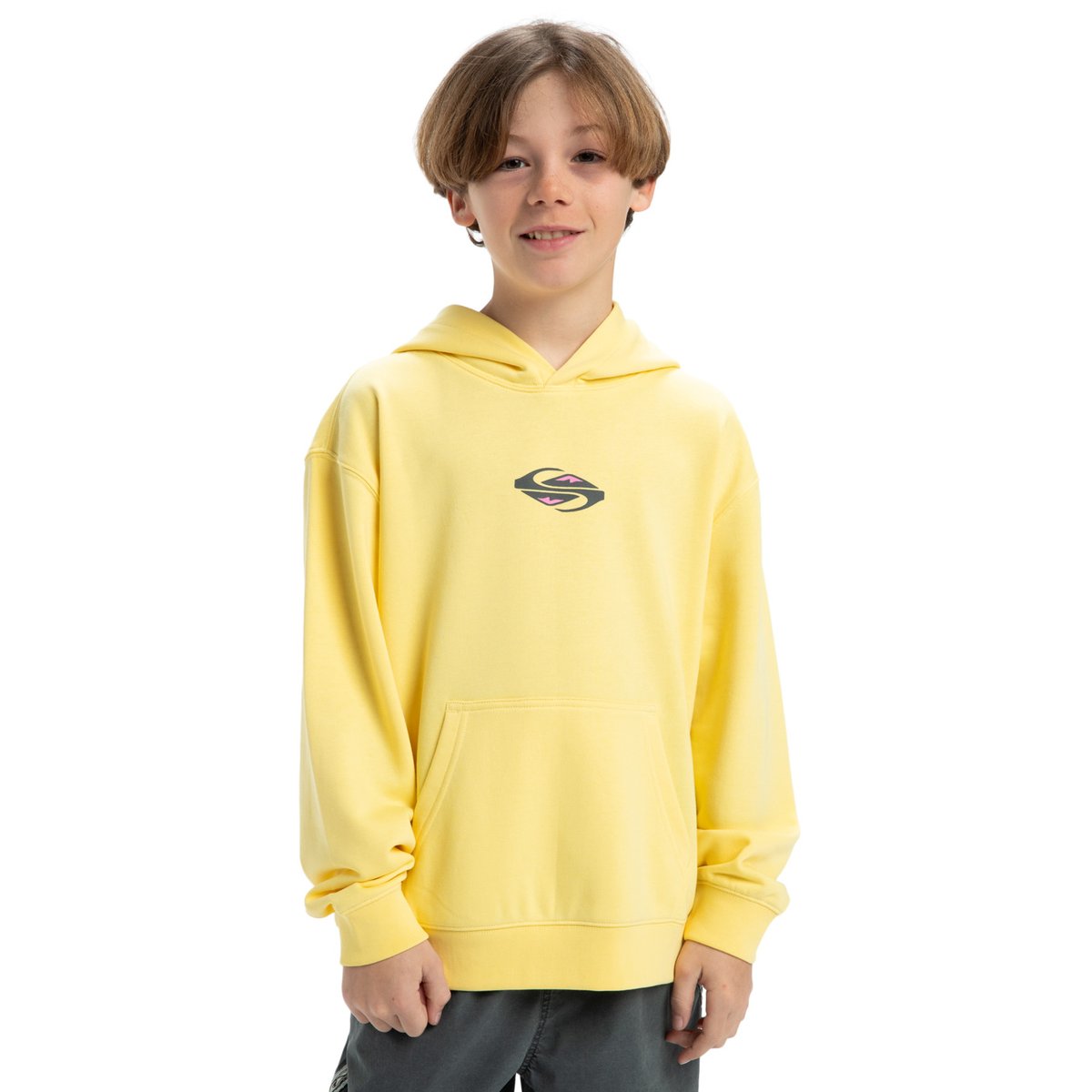 Sweat à capuche APOG HERITAGE jaune popcorn, QUIKSILVER